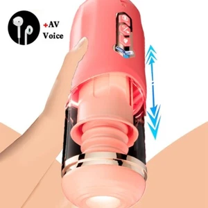 Male Masturbaters Automatic Sucking Cup Thrusting Stroker Men Blowjob Sex Toys - Picture 1 of 10