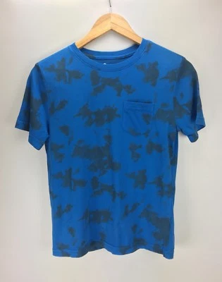 Camiseta Tucker + Tate Boys 10/12 Grande L Cuello Redondo Bolsillo en el Pecho Azul #J155 Foto 1 de 2