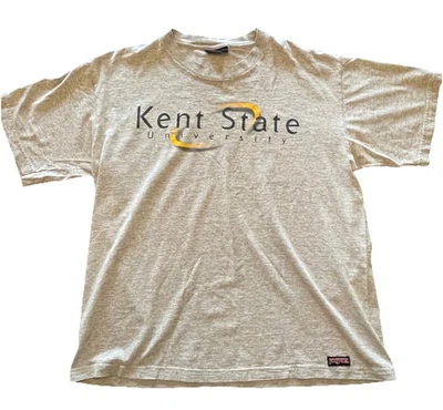 Kent State University JANSPORT T Shirt Size L Vintage Early 2000s Grey - Image 1 of 4