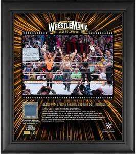 Lynch, Stratus, & Lita Framed 15x17 2023 WrestleMania Collage w/Canvas-LE 390 - Picture 1 of 1