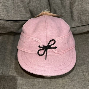 Stormy Kromer Kappe neu Damen Wollmischung Ohrenklappe Mütze rosa hergestellt in USA 7 1/8 - Bild 1 von 7