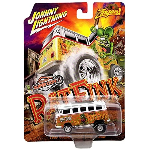 Johnny Lightning 1:64 Rat Fink 1965 VW Samba Bus Zinger - Exclusivo SUPERCON - Foto 1 de 1