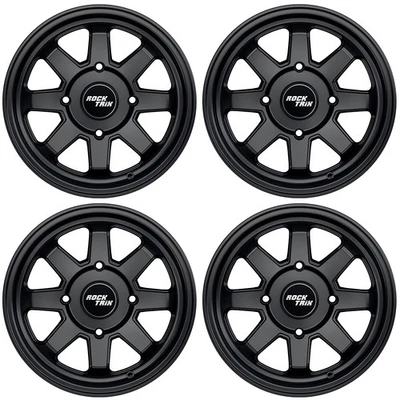 4pcs 14" RockTrix RT116 ATV UTV Wheels Rims | 14x7 | 4x137 4/137 | 4+3 Offset - Image 1 of 4