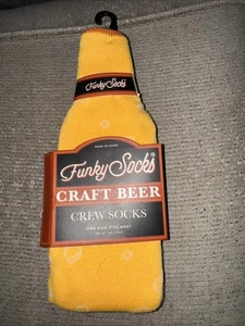 Funky Socks Craft Beer Crew Socken OSFA - Bild 1 von 2