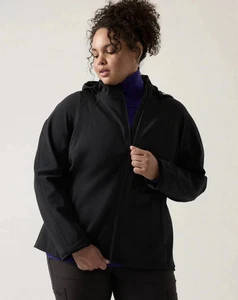 Athleta 3X Glacier Softshelljacke schwarz #464617 wasserabweisend angerautes Futter - Bild 1 von 11