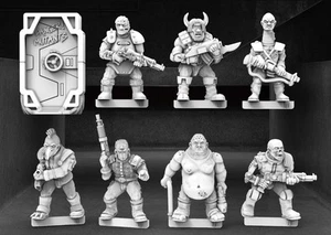 RT Mutants Set 1 X8 28mm Planet28 Stargrave Starfinder Stargrave five parsecs - Bild 1 von 5