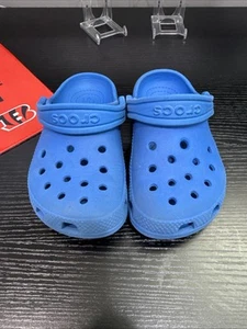 Crocs Toddlers Classic Clog Slip-On Blue Size C9 - Picture 1 of 5