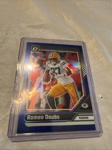 2024 Donruss Optic Romeo Doubs Blue Prizm/199 Green Bay Packers #72 - Picture 1 of 3