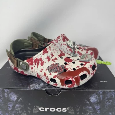 CROCS Classic Friday The 13th Jason Vorhees Clogs Mens 6 Womens 8 Slip On Shoes - Image 1 of 4