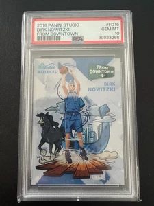 2016 Panini Studio Dirk Nowitzki From Downtown Case Hit SSP PSA 10 #FD16 - Picture 1 of 2