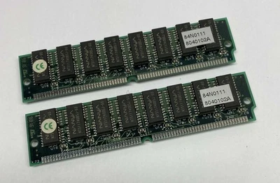 32MB Kit (2 x 16MB) Nanya NT511740B5J-60 60ns 72-Pin EDO SIMM Memory Modules - Image 1 of 4