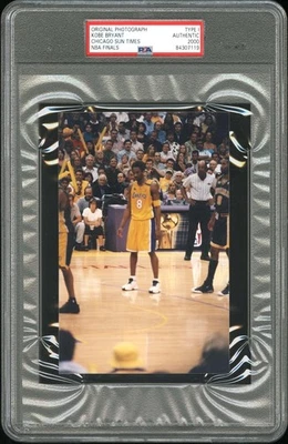 Kobe Bryant 2000 LA Lakers Finales NBA Tipo 1 Foto Original PSA/ADN RARO Foto 1 de 2