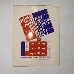 Visual Auditory Kinesthetic Tactile Skills to Writing Reading Spelling 1970 - Picture 1 of 6