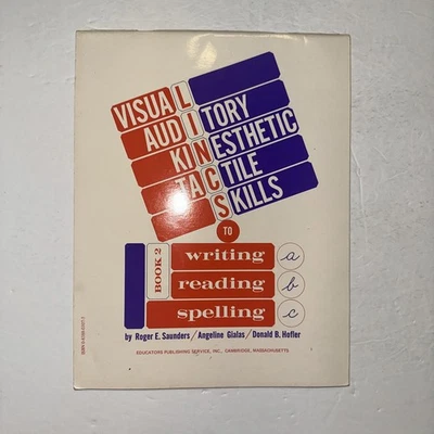 Visual Auditory Kinesthetic Tactile Skills to Writing Reading Spelling 1970 - Image 1 of 4