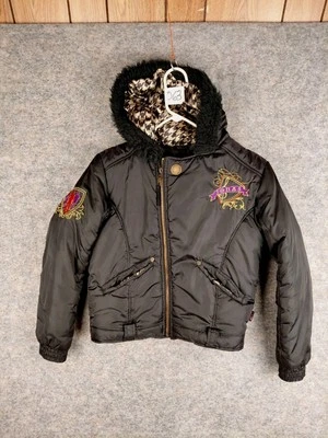Chaqueta Y2K Disney Jonas Brothers BLACK PUFFER Niñas 14/16 17.5x19 INT. USADO LEÍDO Foto 1 de 4