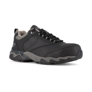 Reebok Work Men's Beamer Composite Toe EH Athletic Safety Shoe Black/Grey - RB10 - Picture 1 of 5