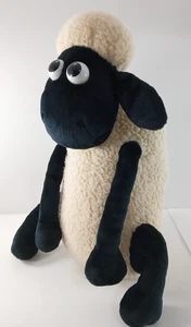 Peluche Wallace And Gromit Shaun The Sheep 1989 vintage grande 19" ¡limpio! RARO! - Imagen 1 de 21