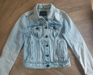 BLANK NYC Distressed Raw Hem Denim Jacket Size Small - Bild 1 von 17
