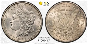 1878 CC Morgan Silver Dollar PCGS MS-62 - Picture 1 of 3