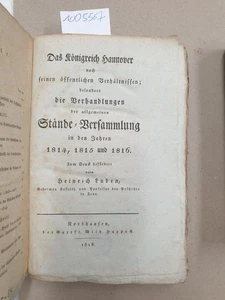 Das Königreich Hannover nach seinen öffentlichen Verhältnissen: besonders die Ve - Bild 1 von 2