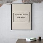 A Few Good Men Famous Movie Quote Print You Can't Handle the. Film Wall art