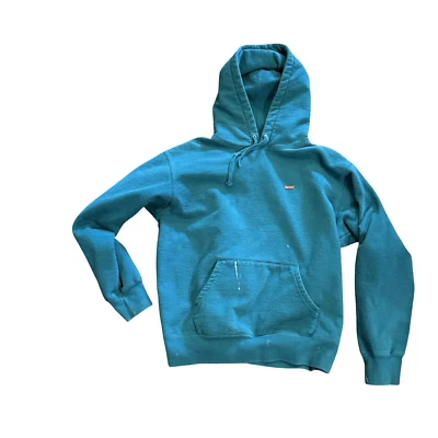 Sudadera Supreme Esmalte Logo Caja Verde Talla Grande Pintura Azul Foto 1 de 4