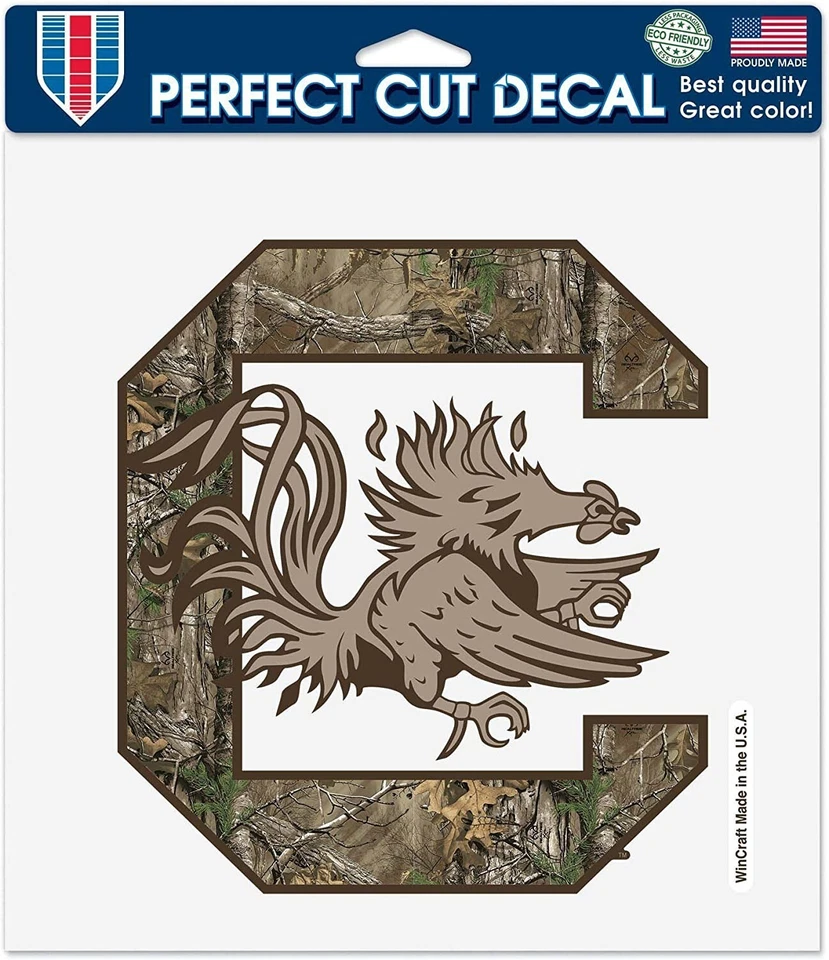 Official University of South Carolina 8"x8" Perfect Cut Car Decal Sticker Emblem - Image 1 of 1