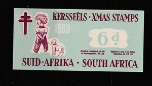 Folletos de estampillas de Navidad de Sudáfrica, completos, 1960 6d - Imagen 1 de 1