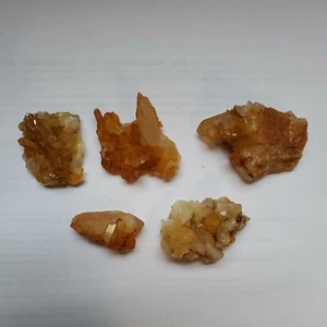Lotto di 5 cristalli di quarzo Arkansas a grappolo guarigione naturale 6,6 once - Foto 1 di 12