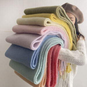 Women's Long Large Scarves Plush Scarf Blanket Warm Pashmina Tassel Shawl Scarf*