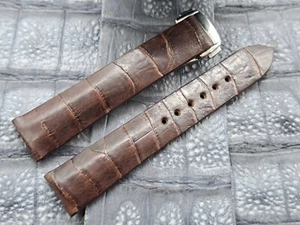 19mm/16mm Ostrich Leg Leather Watch Band Vintage Exotic Leather - Picture 1 of 14
