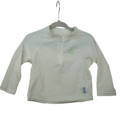 NUEVO SIN ETIQUETAS I Play Baby Rashguard manga larga UPF 50+ 12 meses blanco Foto 1 de 4