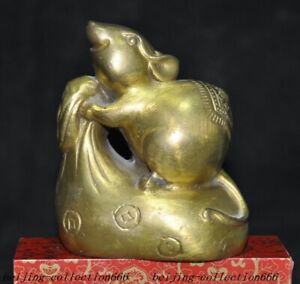 Escultura De Lingotes Del Zodiaco Chino De Latón Estatua De 