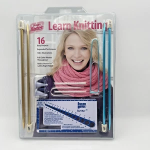 New Susan Bates Learn Knitting 16 Easy Projects 100+ Ilustrations - Picture 1 of 11