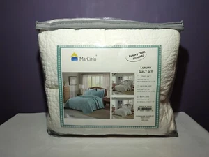 100% Baumwolle Quilt Set Tagesdecke Decke Set King - Bild 1 von 6