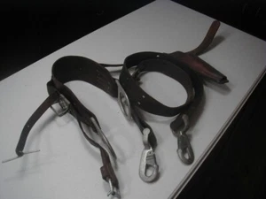 Vintage Leather  Lineman’s Climbing Belt And Strap, Added a Tool Pouch - Picture 1 of 6
