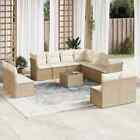 Garden Sofa Set 12 Piece with Cushions Outdoor Sofa Set Poly Rattan vidaXL