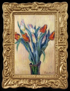 Cuadro artístico miniatura de casa de muñecas Monet Tulpis 8217 - Imagen 1 de 1