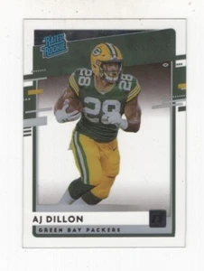 2020 PANINI CHRONICLES DONRUSS RATED ROOKIE AJ DILLON GREEN BAY PACKERS - Picture 1 of 5