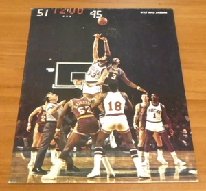 Super Rare Wilt Chamberlain vs Kareem Abdul Jabbar 1971 Stadium Arena Card 11x14 - Picture 1 of 3