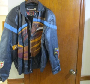 CHAQUETA DE CUERO JEFF HAMILTON ATLANTA THRASHERS FIRMADA A MANO POR JEFF HAMILTON #2 - Imagen 1 de 5