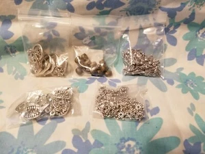 Konvolut 5 gemischte verschiedene Schmuckteile Beutel #17 - Bild 1 von 7