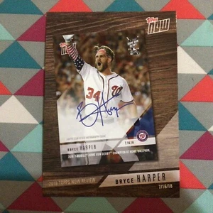 #TN-6 Bryce Harper Nationals MVP 5x7 Jumbo (25/49 made) 2019 Topps Now Review - Bild 1 von 3