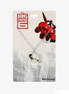 DISNEY© BAYMAX HIRO BIG HERO 6 NECKLACE #baymaxnecklace #disneyjewelry #disney - Picture 1 of 3