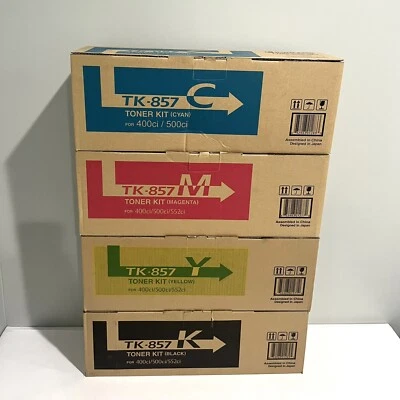 KYOCERA TK-857K,TK-857C,TK-857M, TK-857Y, JUEGO DE TÓNER x4 CRTG - 400ci,500ci,552ci  Foto 1 de 4