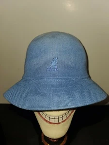 Kangol Dip Dye Casual Large Hip Hop Old School New With Tags White Blue Rap - Picture 1 of 7