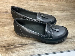 NEW Women’s CLARKS size 10 M Ashland Bubble SHOES black slip on MSRP: $85 - Picture 1 of 11