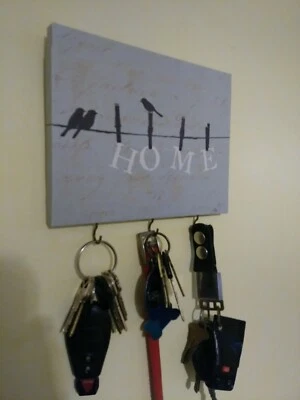 1ea 9x7 Pela Studio Original Artwork wall decor with key hooks for easy placemen - Image 1 of 2