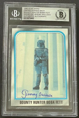 Jeremy Bulloch "BOBA FETT" Signed "STAR WARS" 1980 Rookie Card (RC) BAS Beckett - Image 1 of 2