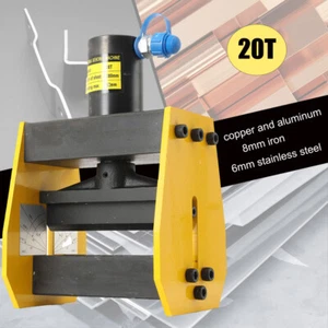 Dobladora hidráulica de barras colectoras de cobre de 12 mm de espesor máquina dobladora de barras colectoras de aluminio EE. UU. - Imagen 1 de 12